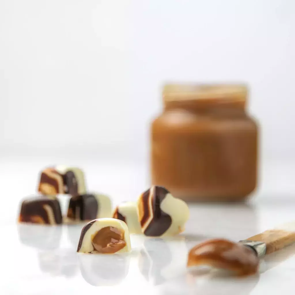 Bombon con dulce de leche